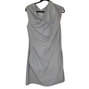 All Saints Urien Asymmetrical Cotton Dress UK 12 US 8